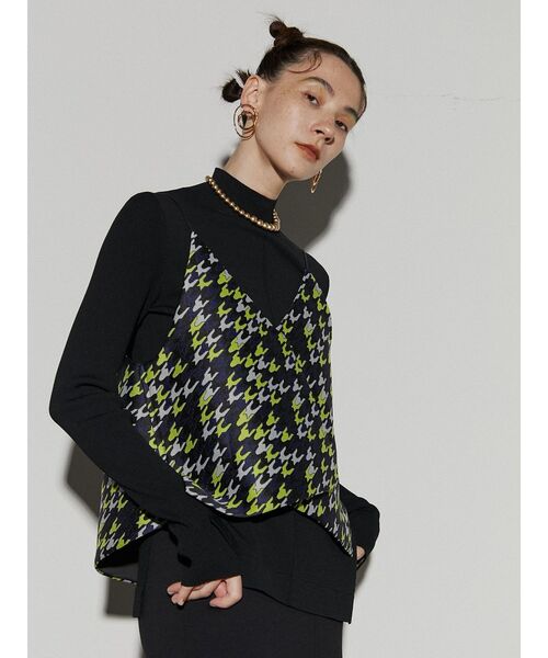 UN3D.（アンスリード）の「CHIDORI JACQUARD CAMISOLE / チドリジャ