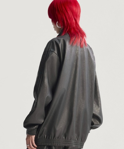 adidas PLEATHER FIREBIRD OVERSIZED TRACKTOP / アディダス プレザー