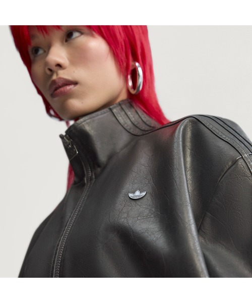 adidas PLEATHER FIREBIRD OVERSIZED TRACKTOP / アディダス プレザー