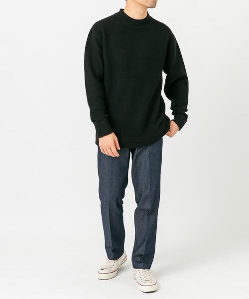 セール】『XLサイズあり』ハミルトンウールガーター編みモックネック