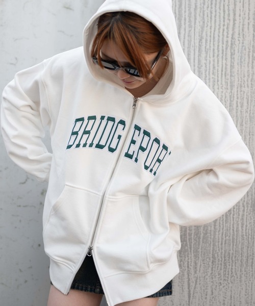 WEGO（ウィゴー）の「WEGO/カレッジロゴビッグダブルジップパーカー