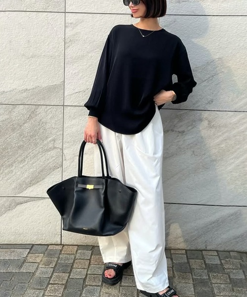 リピーター続出！】バックジップロングスリーブTブラウス Emma Taylor