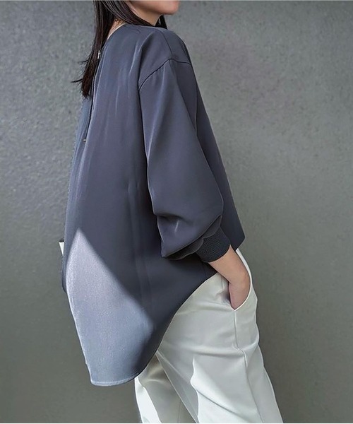 リピーター続出！】バックジップロングスリーブTブラウス Emma Taylor