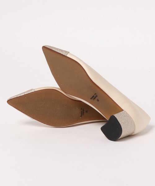 フォーマル 結婚式 ポインテッドトゥ ラメパンプス | formformaの公式