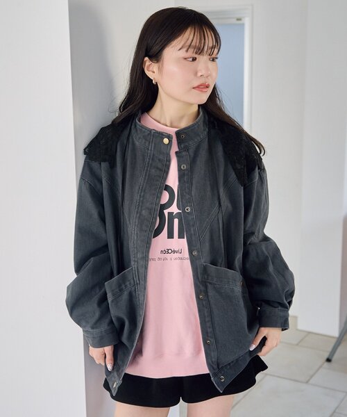 セール】【2026SSカタログ/ティペット付き】カラーツイルレース付き