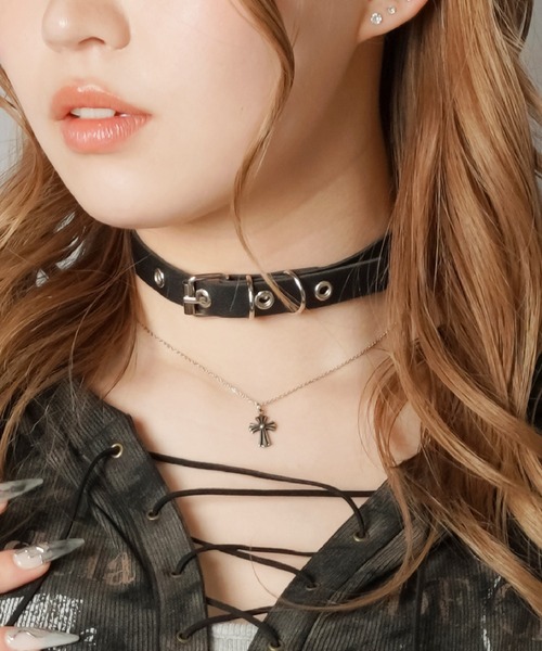 合皮ベルトチョーカー（チョーカー）｜SPINNS（スピンズ）の