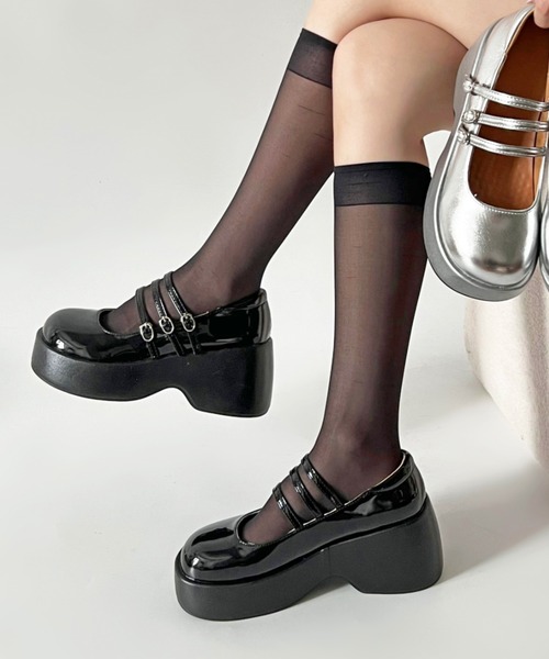 ZOZO CM 畑芽育さん着用アイテム】厚底 プラットフォーム トリプル