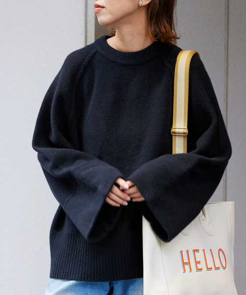 FRAMeWORK（フレームワーク）の「AQUAクループルオーバー（ニット