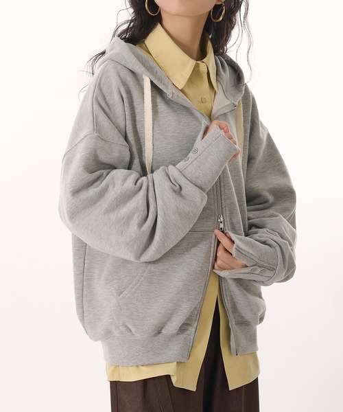 MUHET（ミュエータ）の「double zip hoodie / ダブルジップパーカー