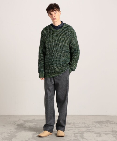 caban（キャバン）の「CABaN ミックスワッフル ラウンドネックプル