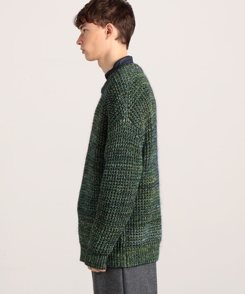 caban（キャバン）の「CABaN ミックスワッフル ラウンドネックプル