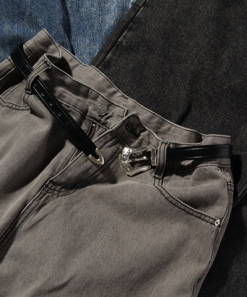 TORY LEATHER/トリーレザー】3-Piece Silver Buckle Belt/3ピース