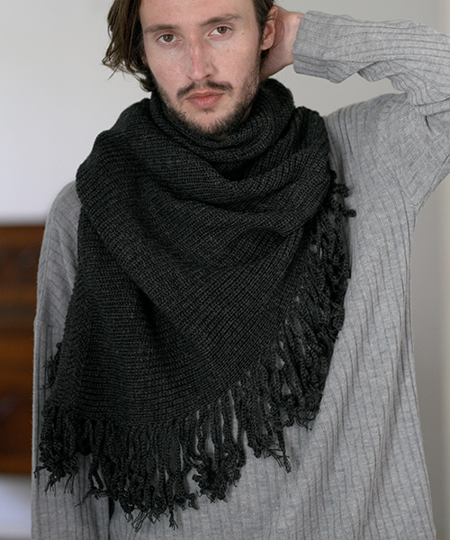 CAMBIO（カンビオ）の「mko5910-フリンジストールマフラーフリンジ