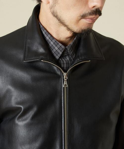 MEN'S MELROSE（メンズメルローズ）の「ラムレザーライダース