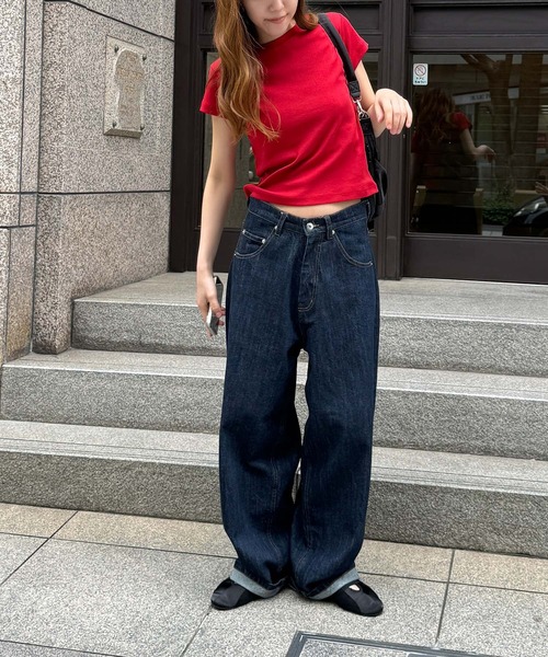 CANAL JEAN（キャナルジーン）の「choice_cnl テーパードデニムパンツ