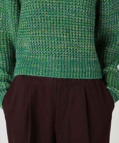 caban（キャバン）の「ミックスワッフル ラウンドネックプルオーバー