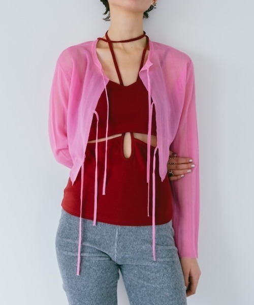 Cut Out Design Camisole/カットアウトデザインキャミソール