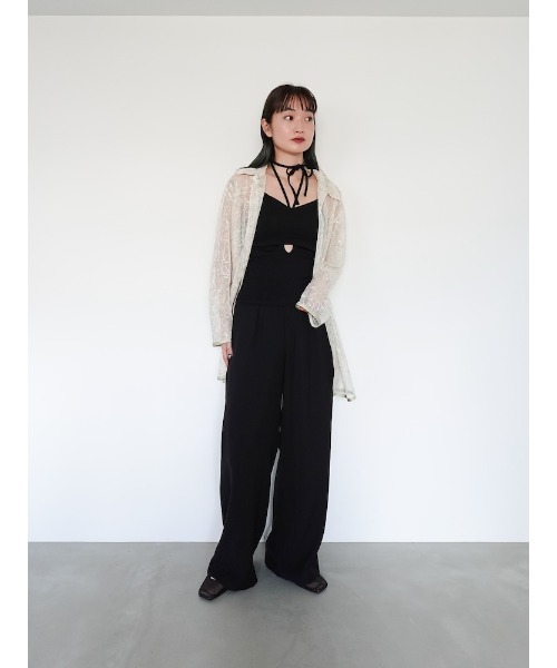 Cut Out Design Camisole/カットアウトデザインキャミソール