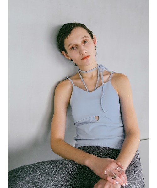 Cut Out Design Camisole/カットアウトデザインキャミソール