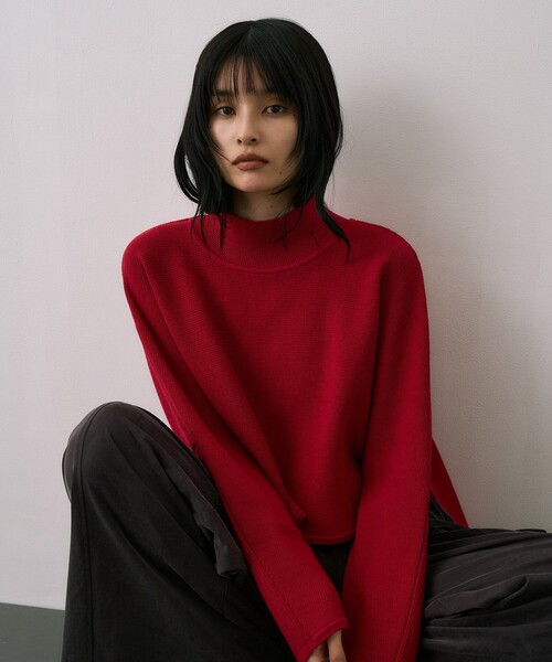 完売間近！】BACKスリットドルマンニット｜ウォッシャブル/オフィス