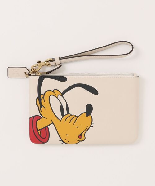 COACH プルート レザーポーチ DISNEY X COACH】エッセンシャル