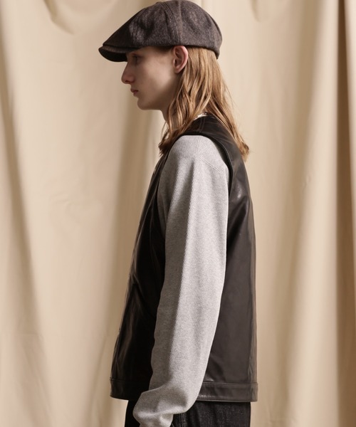 schott（ショット）の「Schott/ショット/GOAT LEATHER VEST/ゴート