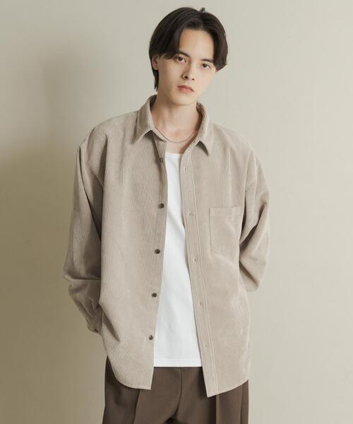 セール】『ユニセックス』ウォッシュドコーデュロイロングスリーブ