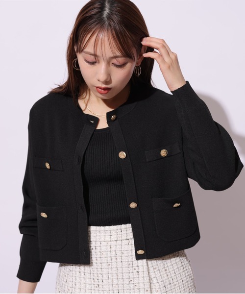 Mystrada（マイストラーダ）の「ニットジャケットアンサンブル（ニット