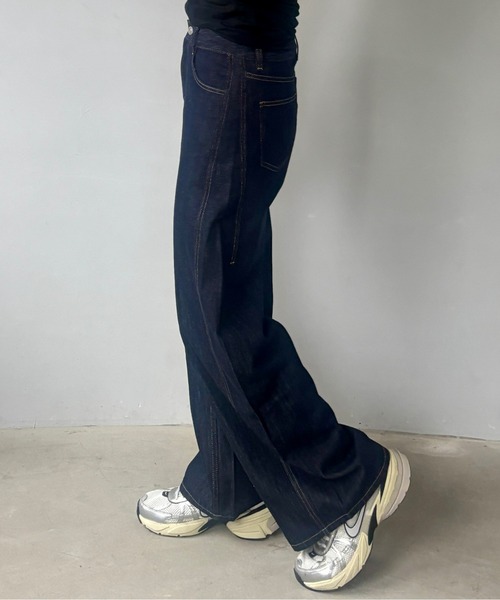 サイドシーム ワイドデニムパンツ FX25K062【Fano Studios