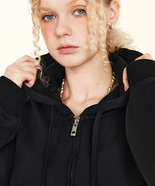 セール】【セットアップ対応】ショート丈ジップアップパーカー