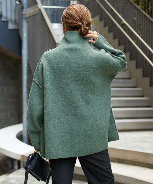 FRAMeWORK（フレームワーク）の「ミラノリブタートルプルオーバー