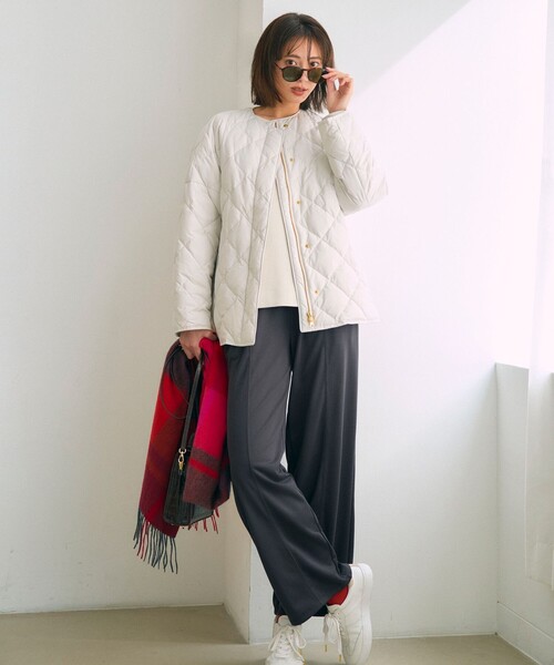 自宅で洗濯OK / 軽量で暖かい】TAIONコラボ キルティングブルゾン