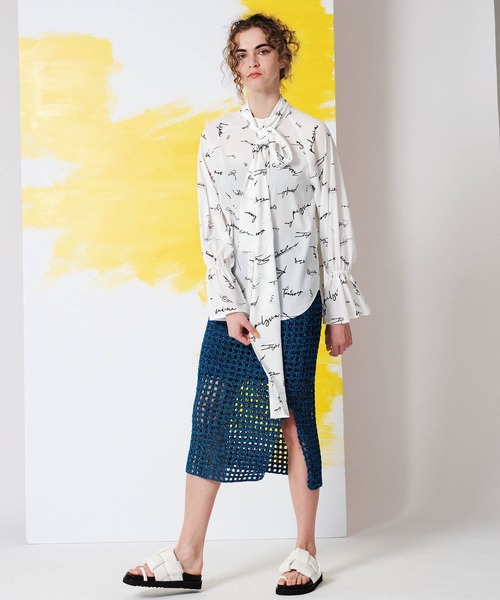 セール】スクエアメッシュニットスカート【MAISON SPECIAL/メゾン