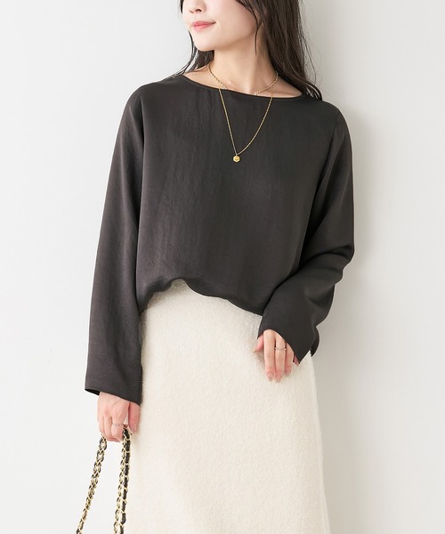 MICA&DEAL（マイカ＆ディール）の「サテンT-ブラウス（シャツ/ブラウス