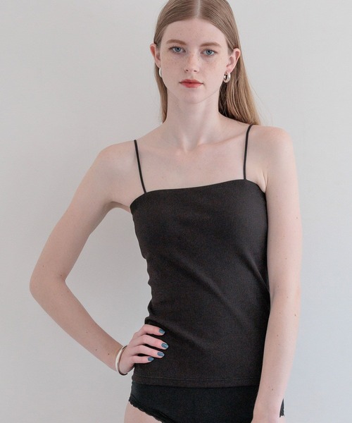 セール】【bijorie】ベストボディブラ リブベアキャミソール / カップ