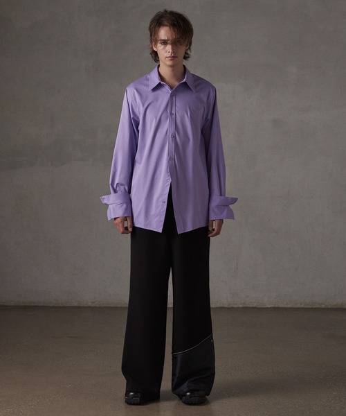 GRANCY】DoublecuffsDesign Curveline Shirt / ダブルカフスデザイン