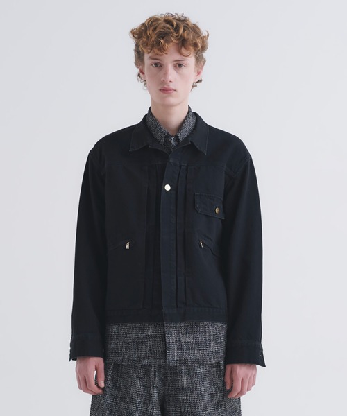 CULLNI（クルニ）の「24-AW-005 / Pleated Denim Jacket（デニム