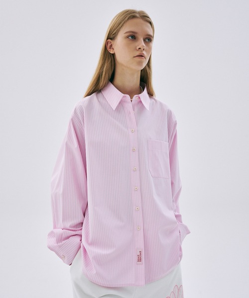 COTTON OVERSIZED SHIRT STRIPE（シャツ/ブラウス）｜Mardi Mercredi