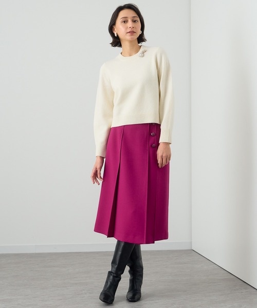 ANAYI（アナイ）の「ライトダブルクロスタック スカート（スカート