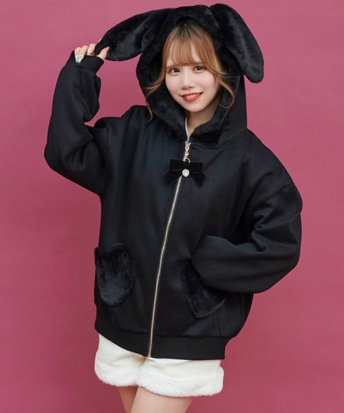 Secret Honey（シークレットハニー）の「裏起毛うさ耳パーカー