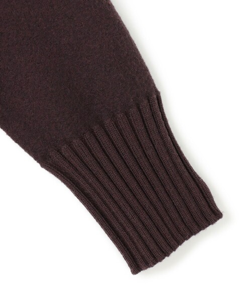 セール】ボイルドウールコンビ ジップ タートルニット（ニット