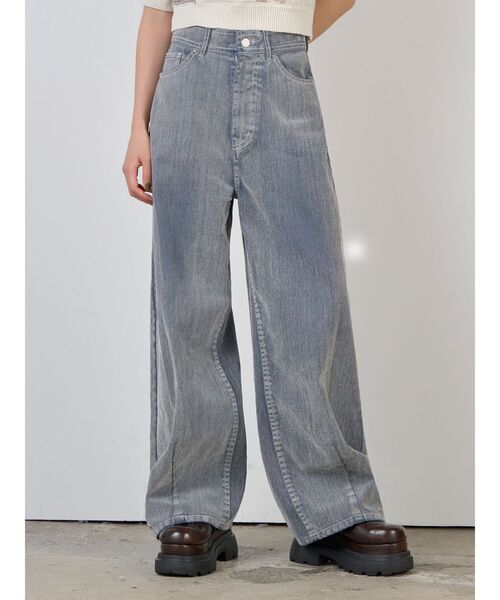 セール】フロッキーバレルレッグデニム【セット販売対象】（デニム