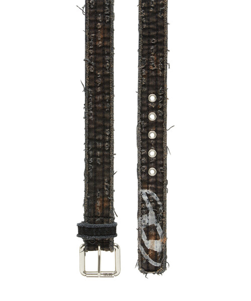 DIESEL（ディーゼル）の「ユニセックス デニム ダメージベルト（ベルト