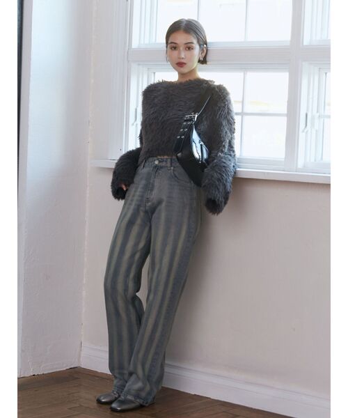 シャギークロップドニット（ニット/セーター）｜MURUA（ムルーア）の