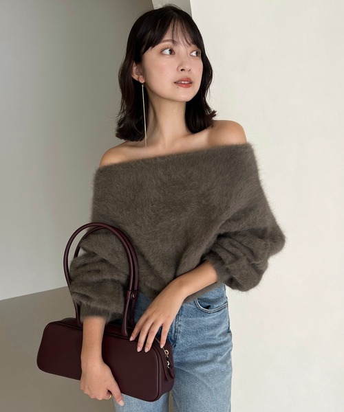 ラクーンフォックスオフショルニットプルオーバー（ニット/セーター