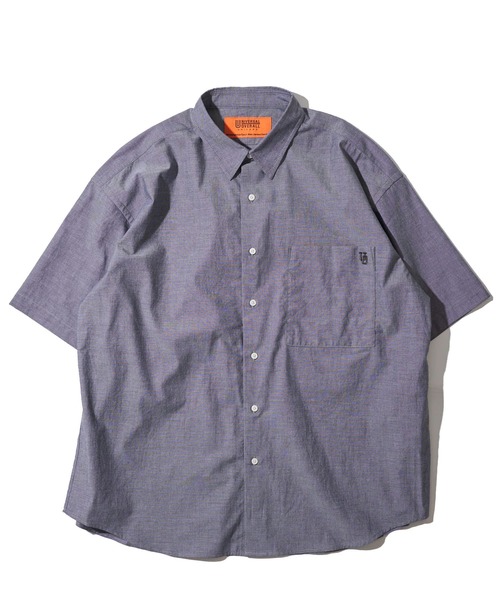 セール】【UNIVERSAL OVERALL】別注 ワンポイント刺繍 半袖