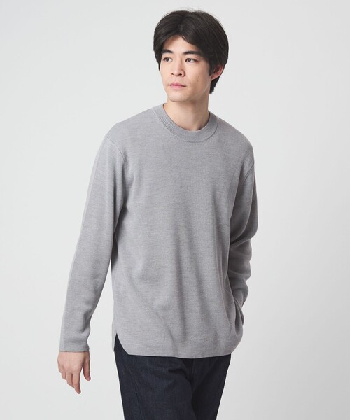 セール】ウォッシャブル ウール ソウバリ クルーネック ニット（ニット