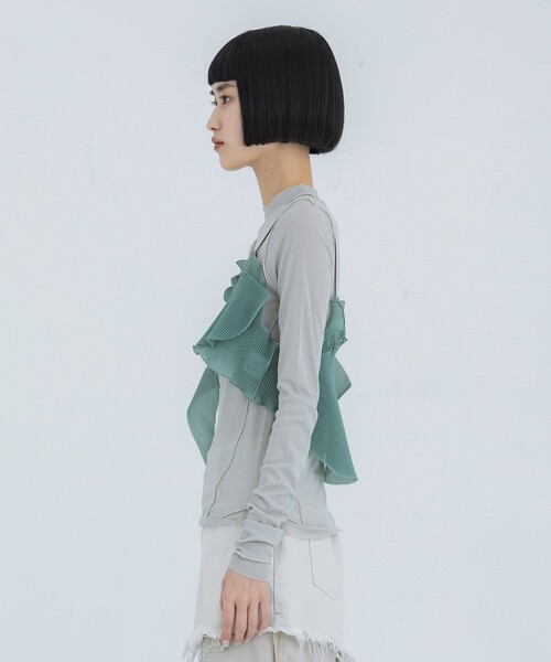 kotohayokozawa/コトハヨコザワ】シアーショートキャミソール