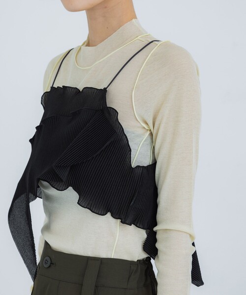 kotohayokozawa/コトハヨコザワ】シアーショートキャミソール