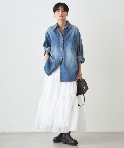 LOUNGEDRESS（ラウンジドレス）の「オーガンジーティアードスカート